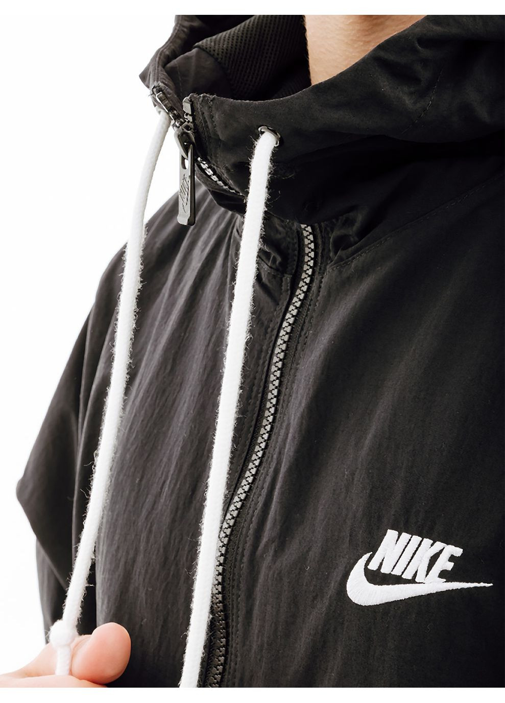 Чорна демісезонна чоловіча куртка club чорний Nike