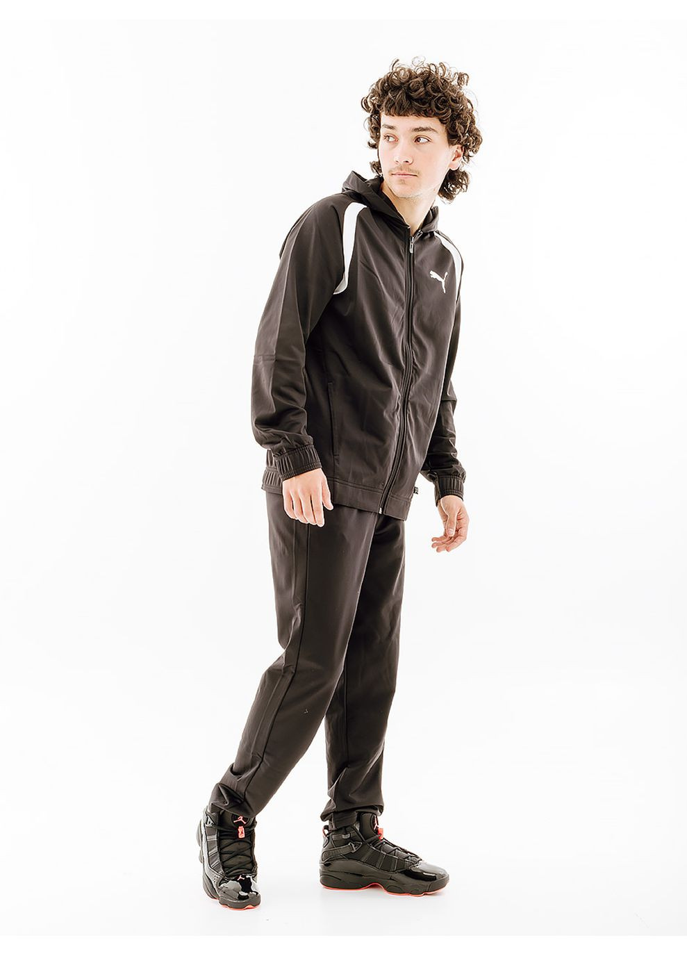 Мужской Спортивный костюм Poly Suit Черный Puma (268746754)