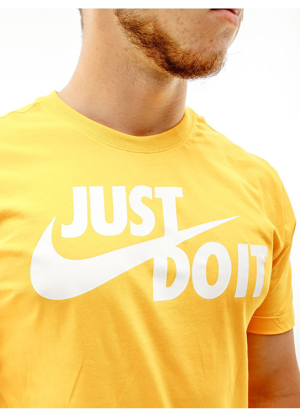 Жовта чоловіча футболка m nsw tee just do it swoosh жовтий Nike