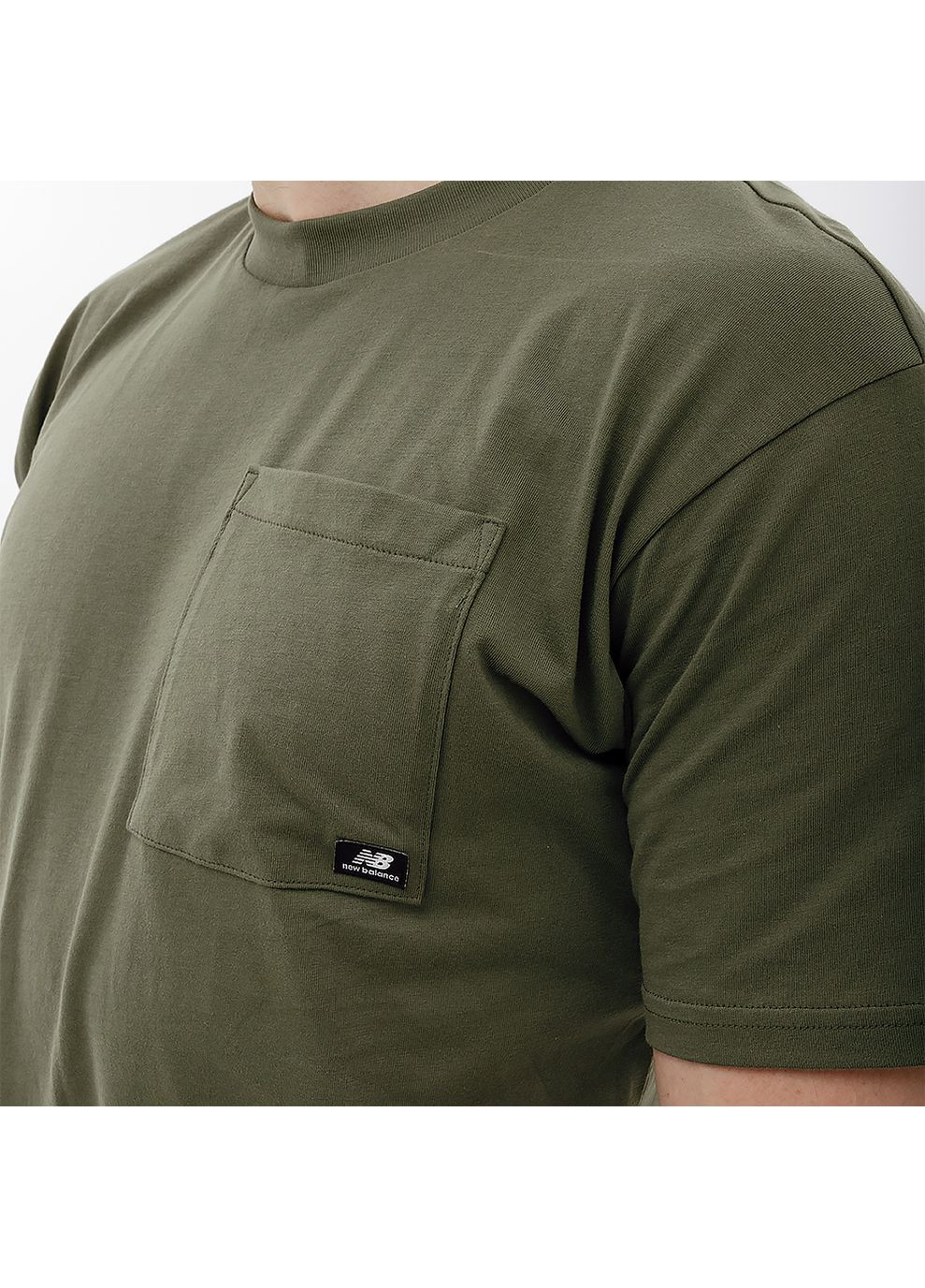 Зелена чоловіча футболка essentials reimagined зелений New Balance