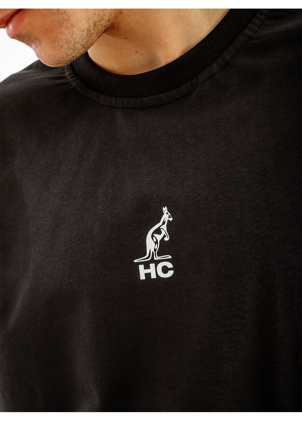 Черная мужская футболка mixing chaos cotton t-shirt черный Australian