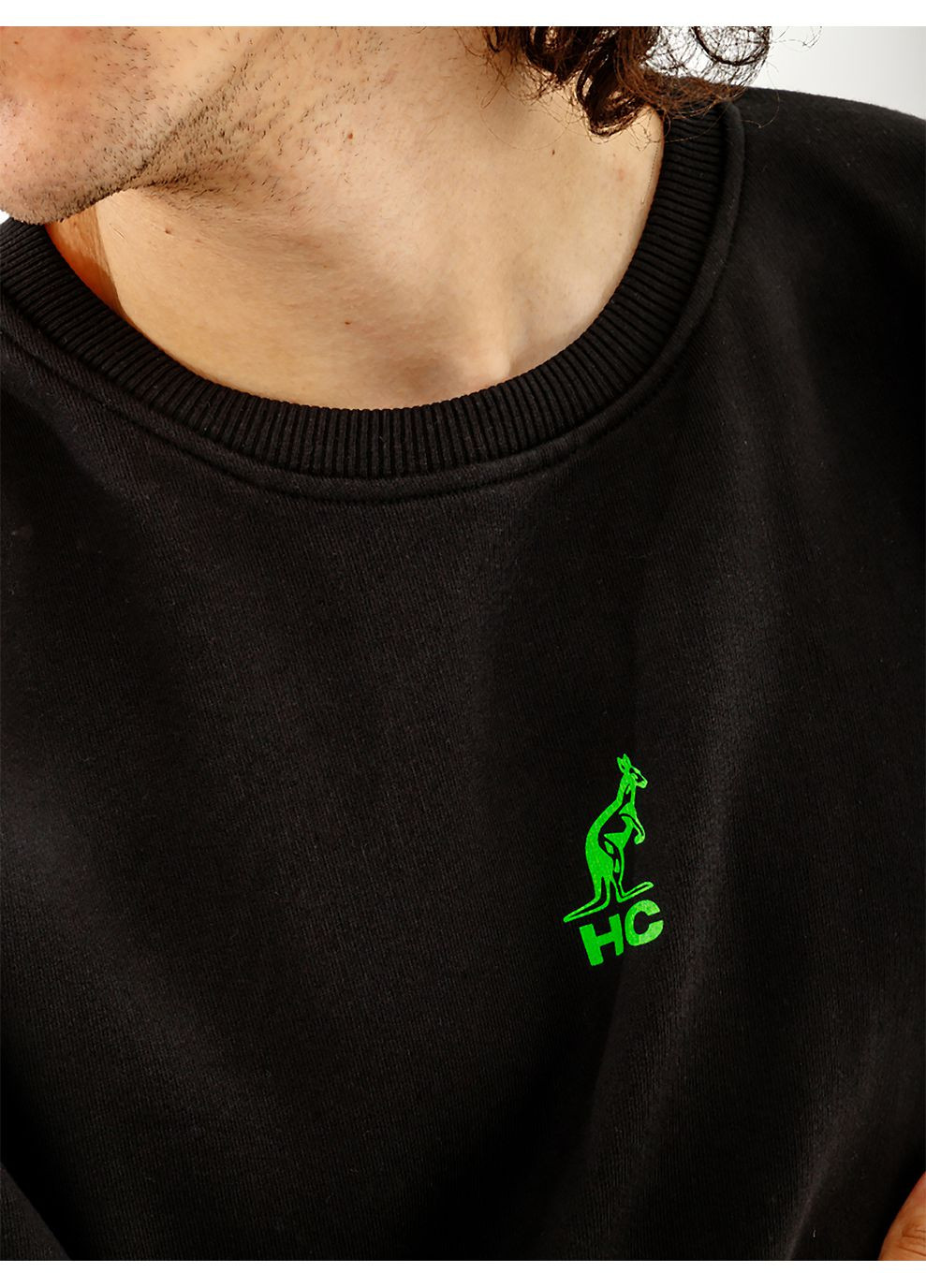 Черная мужская футболка uwilldie23 crewneck черный Australian