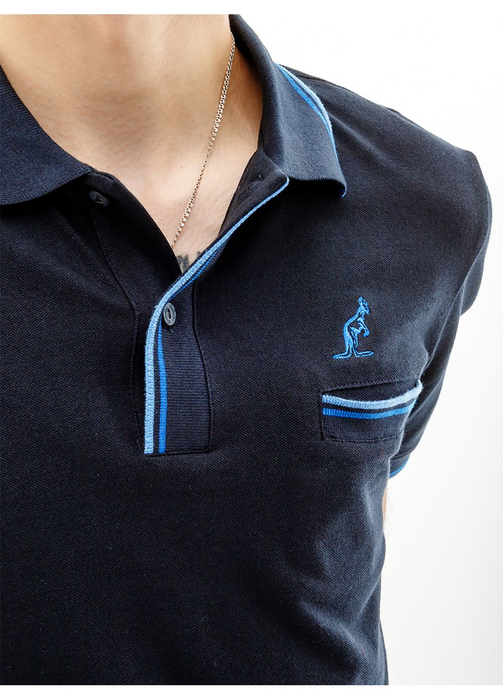 Синяя мужская футболка classy pique' polo r-fit синий Australian