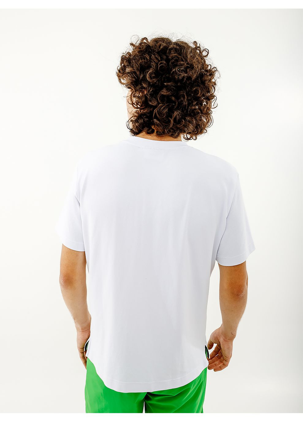 Біла чоловіча футболка easy tech pique' t-shirt r-fit білий Australian