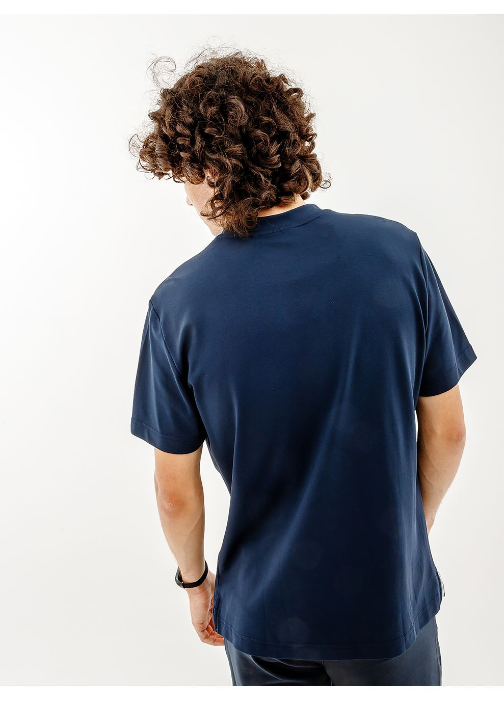 Синяя мужская футболка easy tech pique' t-shirt r-fit синий Australian