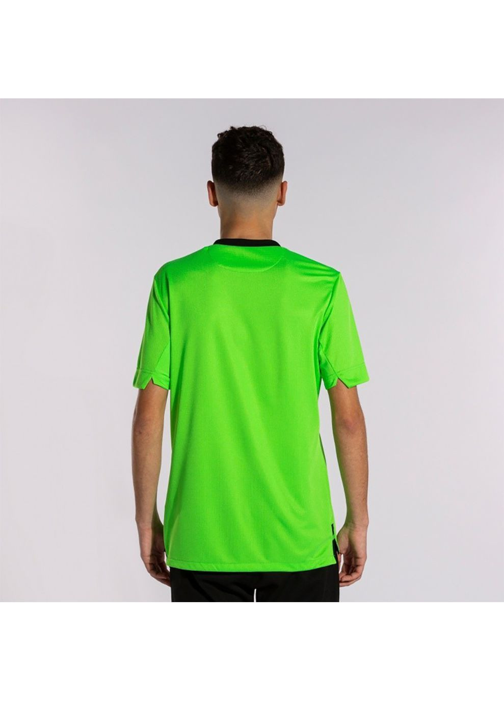Комбинированная футболка gold iv short sleeve t-shirt fluor green black зеленый,черный Joma