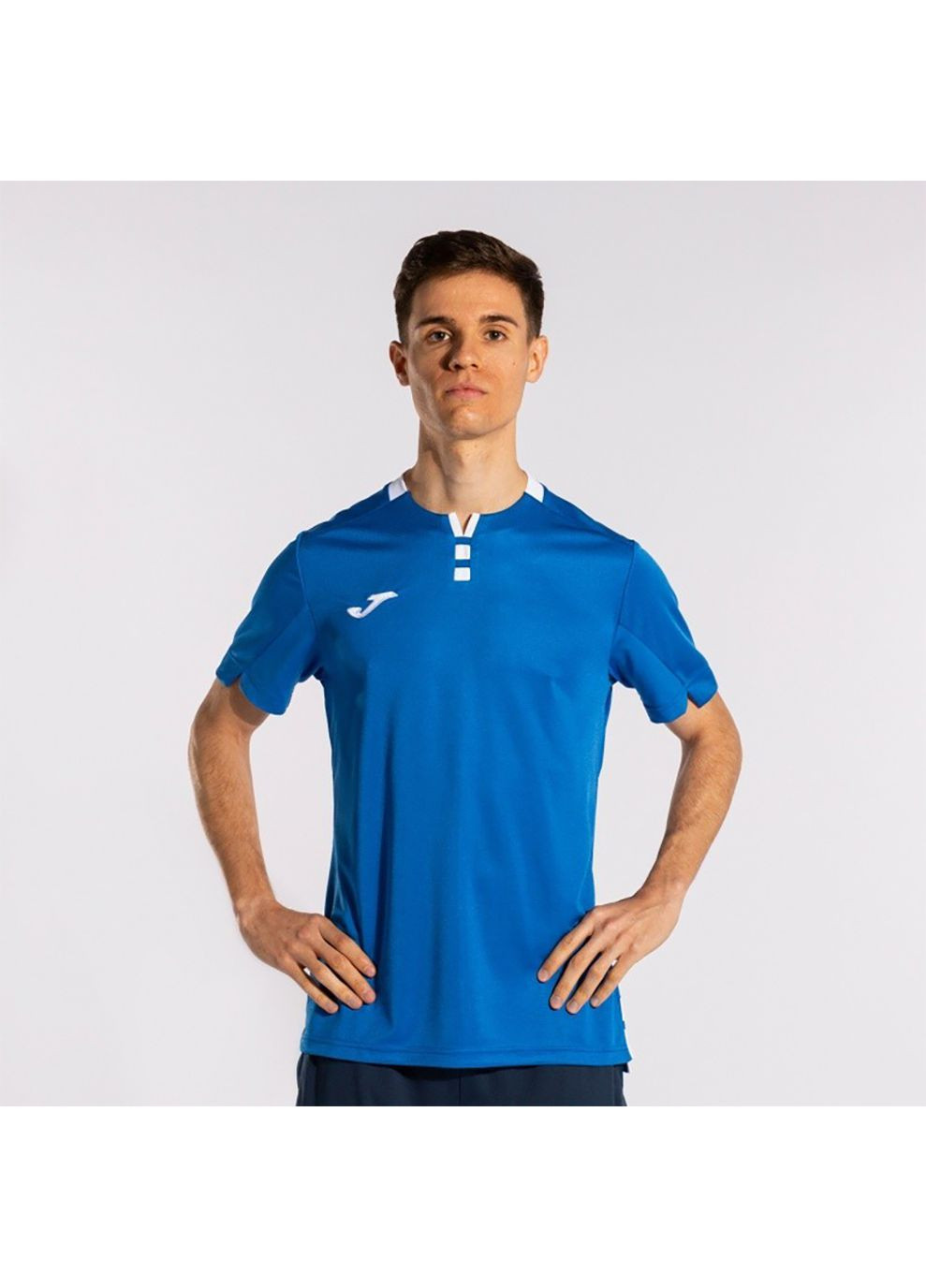 Синяя футболка gold iv short sleeve t-shirt royal white синий Joma