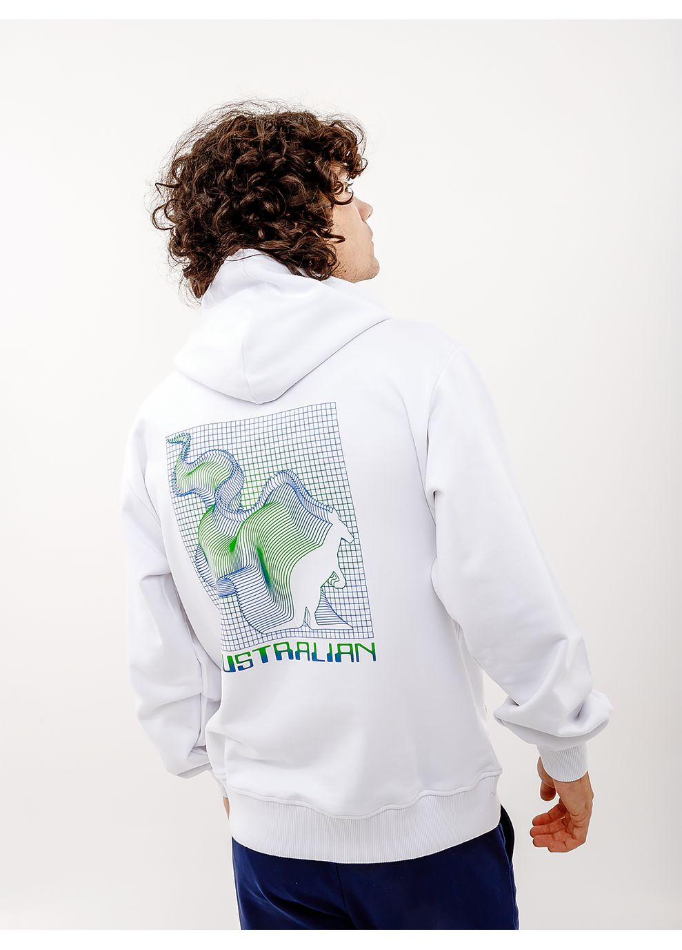 Мужское Худи ZOOM HOODIE FLEECE Белый Australian (268982813)