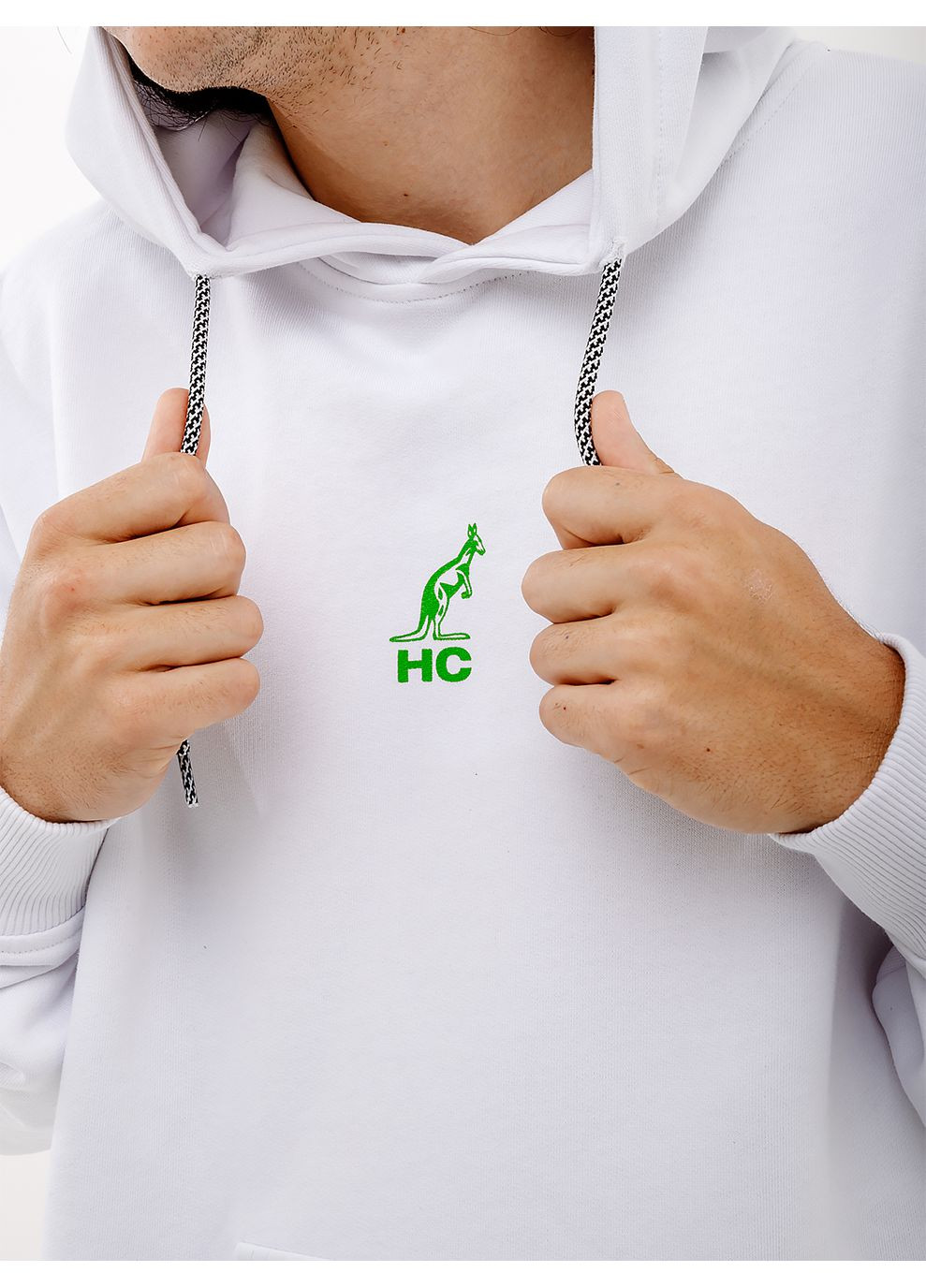 Мужское Худи UWILLDIE23 HOODIE FLEECE Белый Australian (268982872)