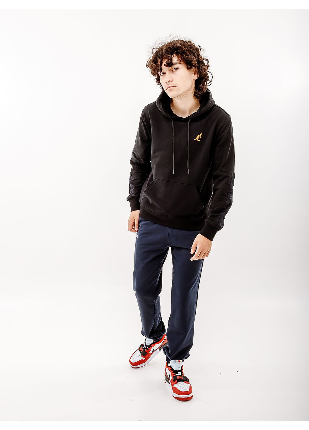 Мужское Худи CITY FLEECE-SLAM HOODIE Черный Australian (268982794)