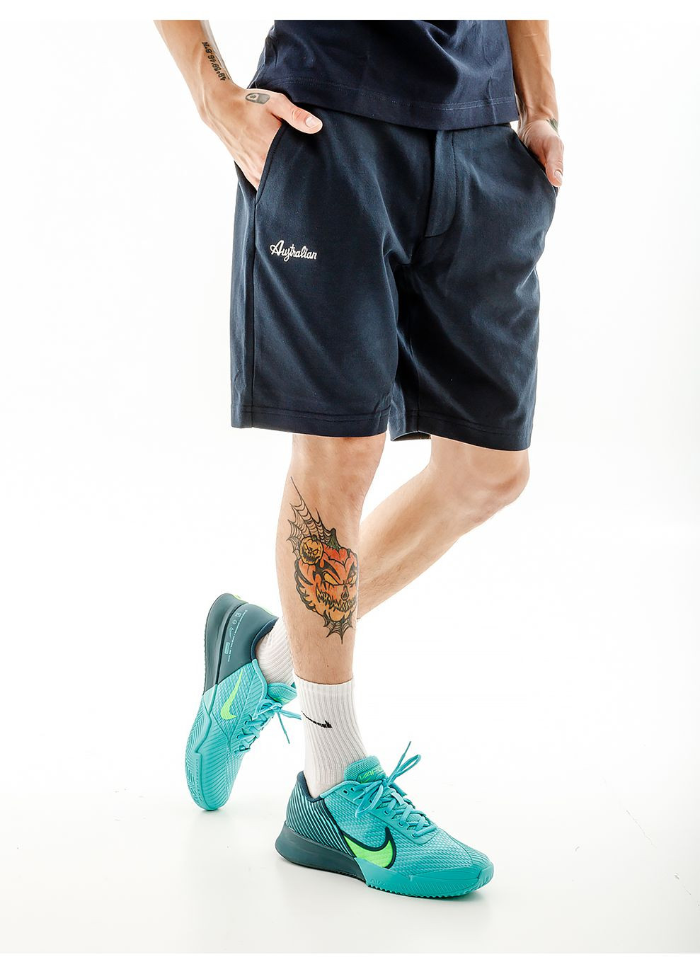 Чоловічі Шорти F-PIQUE' SHORT CLUB Синій Australian (268982869)