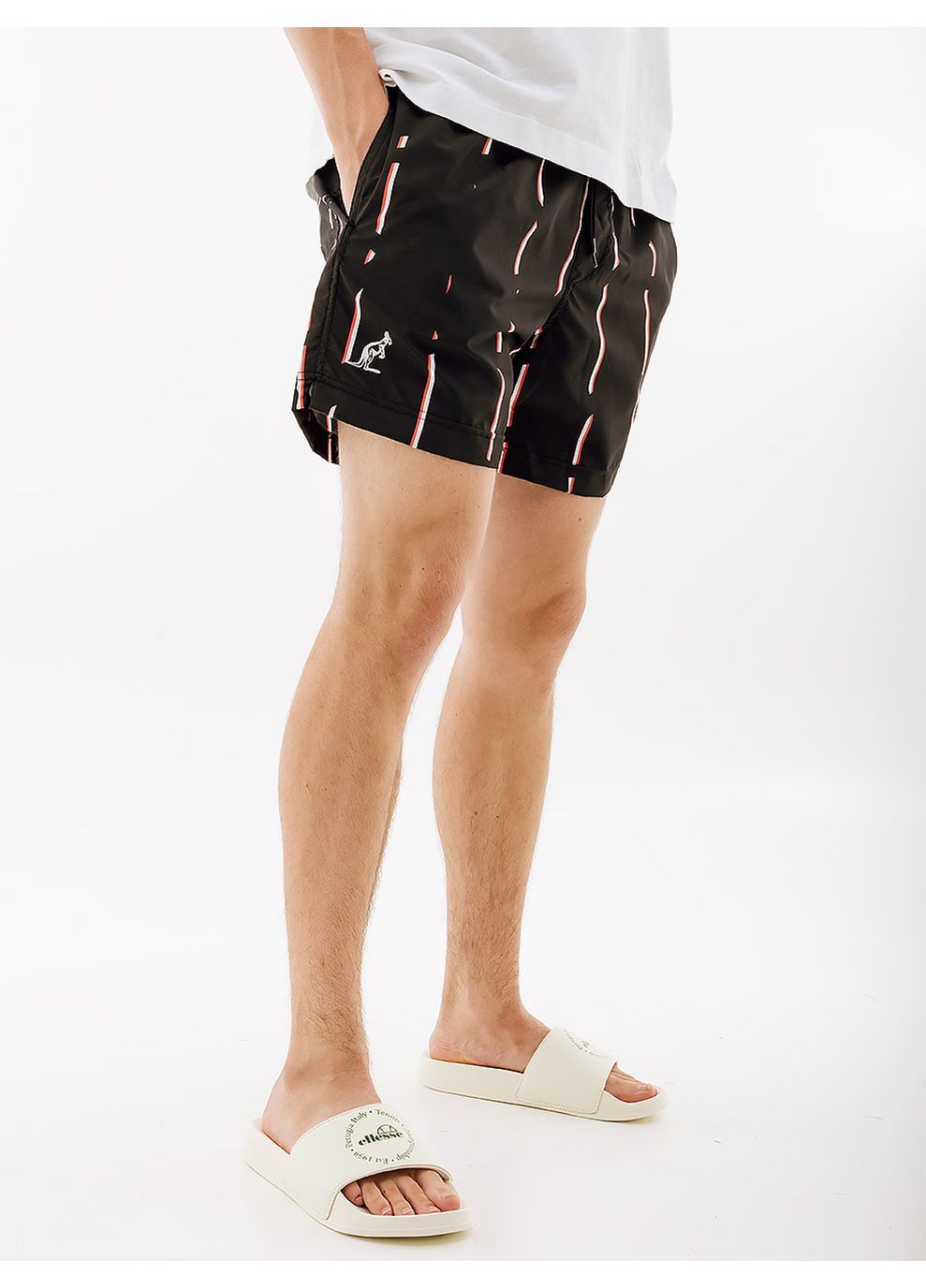 Чоловічі Шорти STRIPE BEACH BOXER Чорний Australian (268982787)