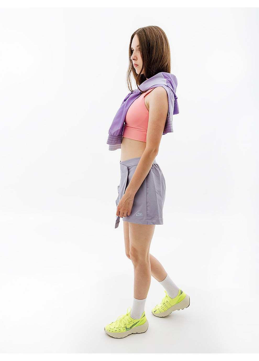 Женский Топ W NK ALATE ELLIPSE LL BRA Розовый Nike (268831939)