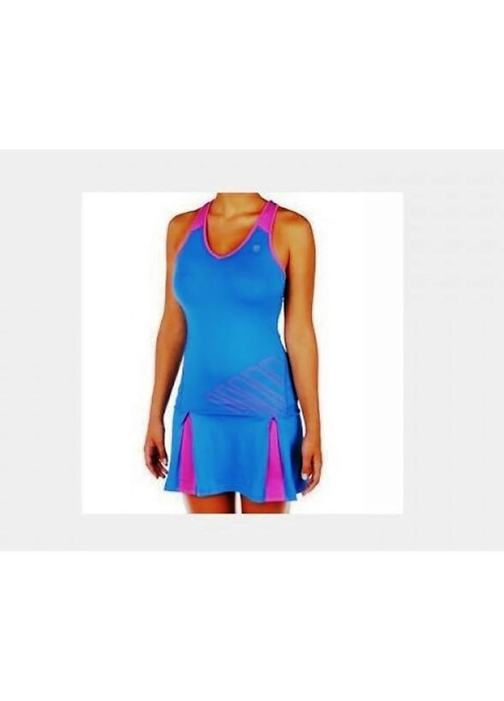 Комбінована спортивна жіноче сукня womens big short split dress blue/pink K-Swiss однотонна