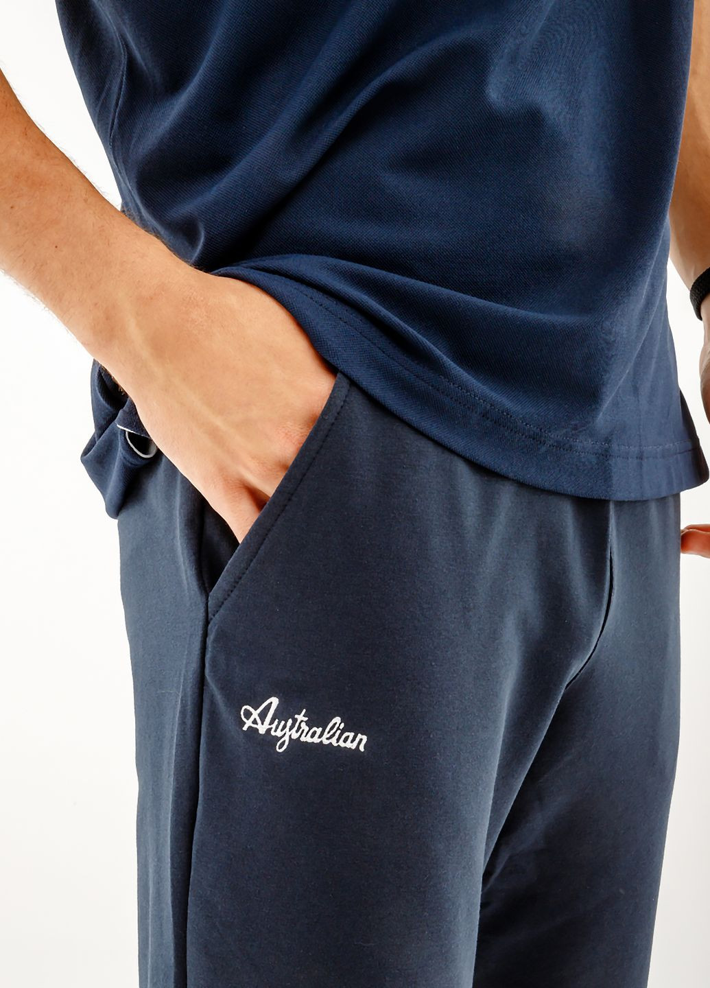 Мужские Брюки ESSENTIALS FLEECE TROUSERS Синий Australian (268832304)