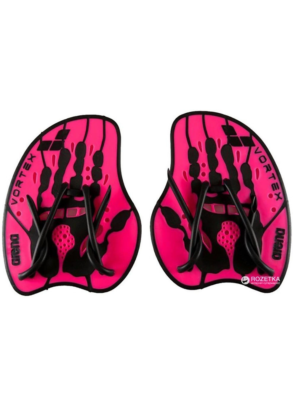 Лопатки для плавания VORTEX EVOLUTION HAND PADDLE розовый, черный Уни Arena (268832251)