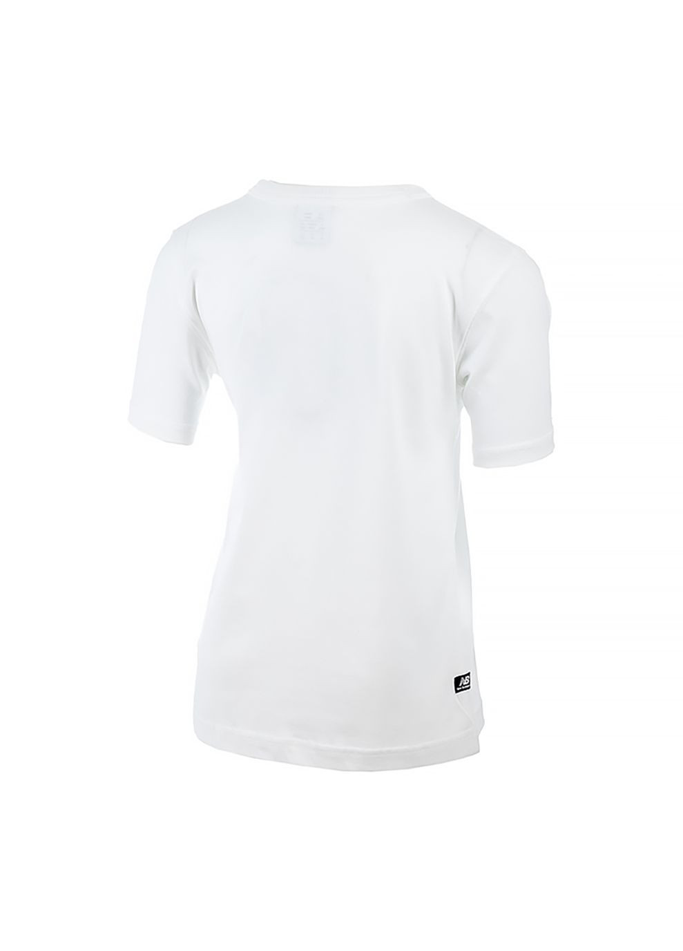 Белая демисезонная детская футболка essentials reimagined graphic белый New Balance