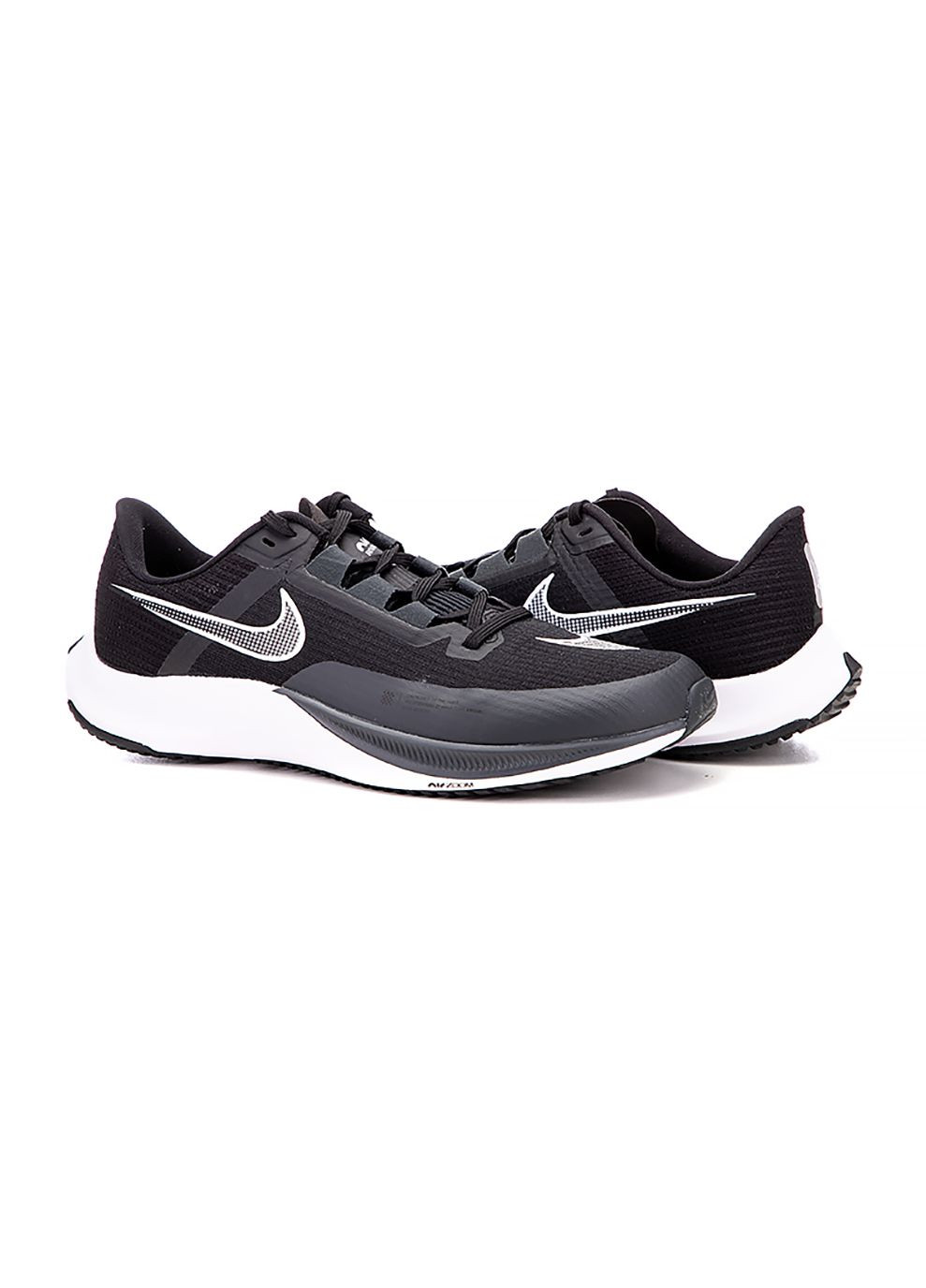 Черные демисезонные мужские кроссовки air zoom rival fly 3 черный Nike