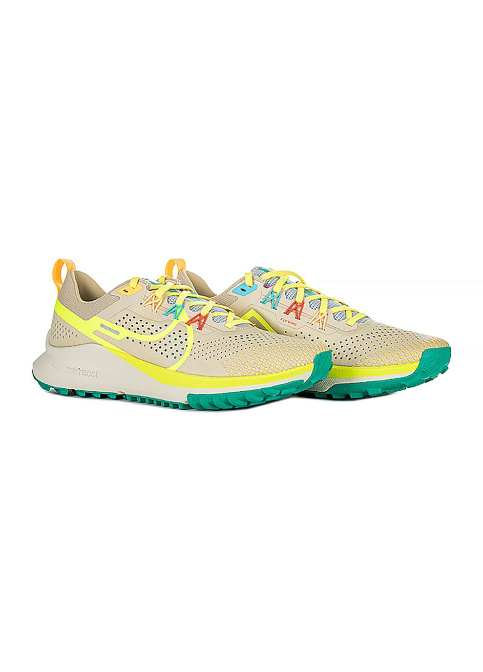 Цветные демисезонные мужские кроссовки react pegasus trail 4 комбинированный Nike