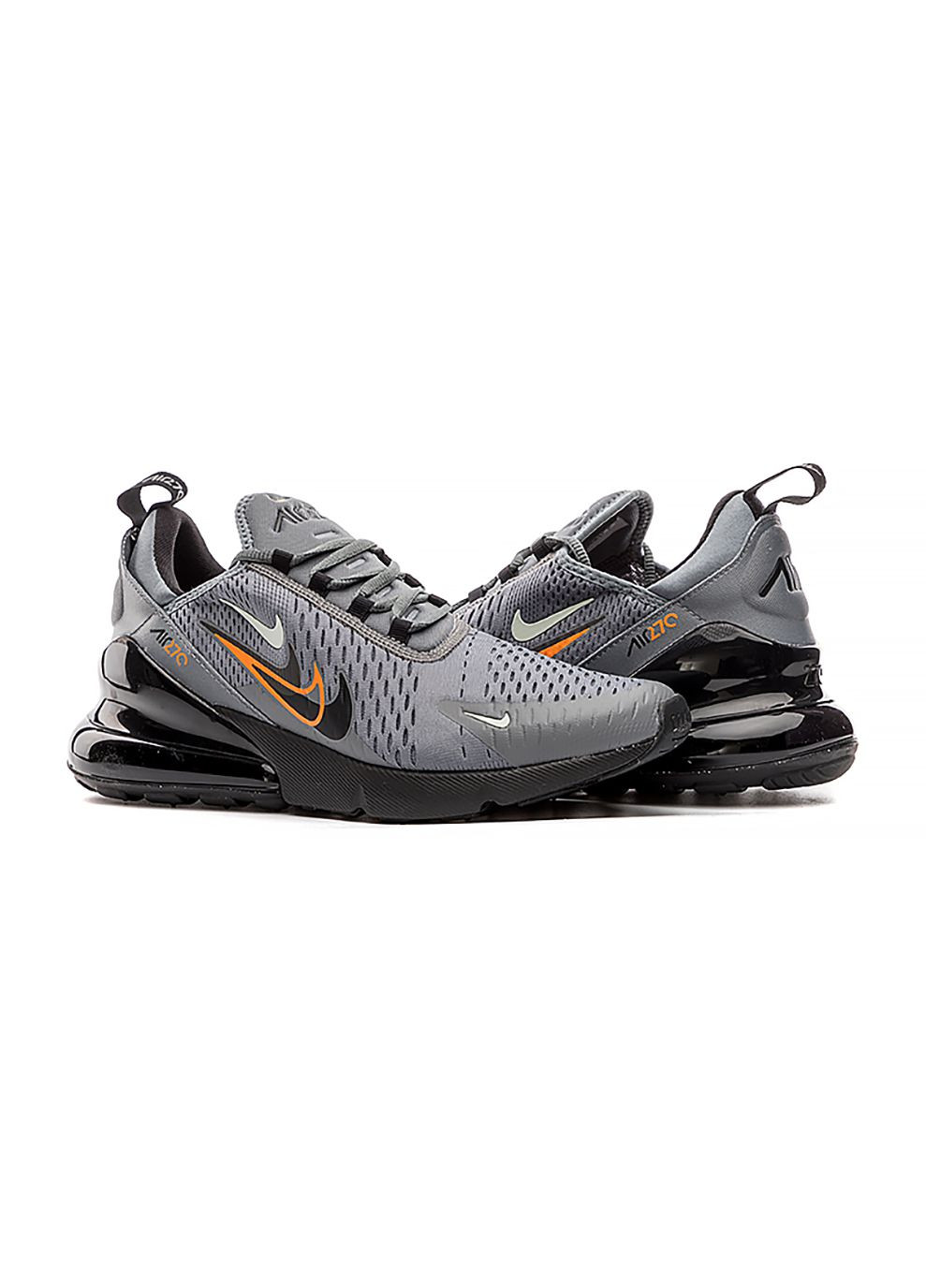 Цветные демисезонные мужские кроссовки air max 270 черный серый Nike