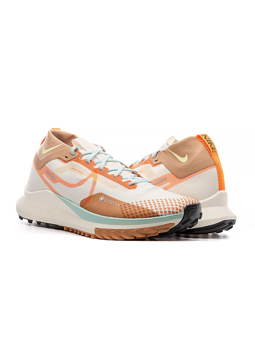 Цветные демисезонные мужские кроссовки react pegasus trail 4 gtx разноцветный Nike