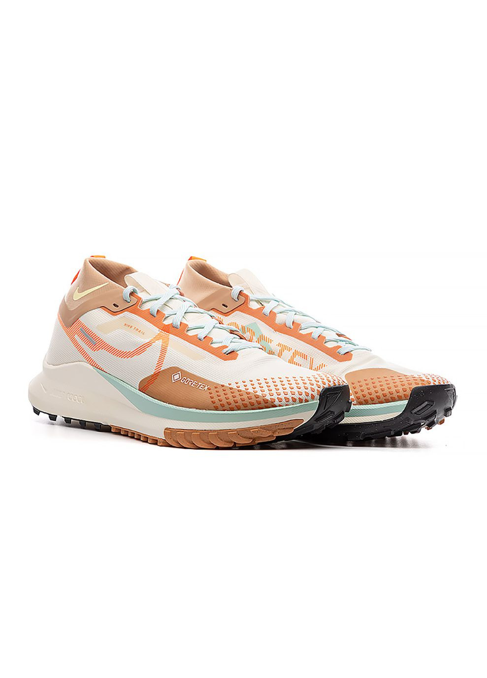 Цветные демисезонные мужские кроссовки react pegasus trail 4 gtx разноцветный Nike
