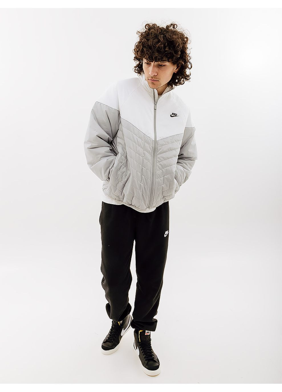Комбинированная демисезонная мужская куртка midweight puffer комбинированный Nike