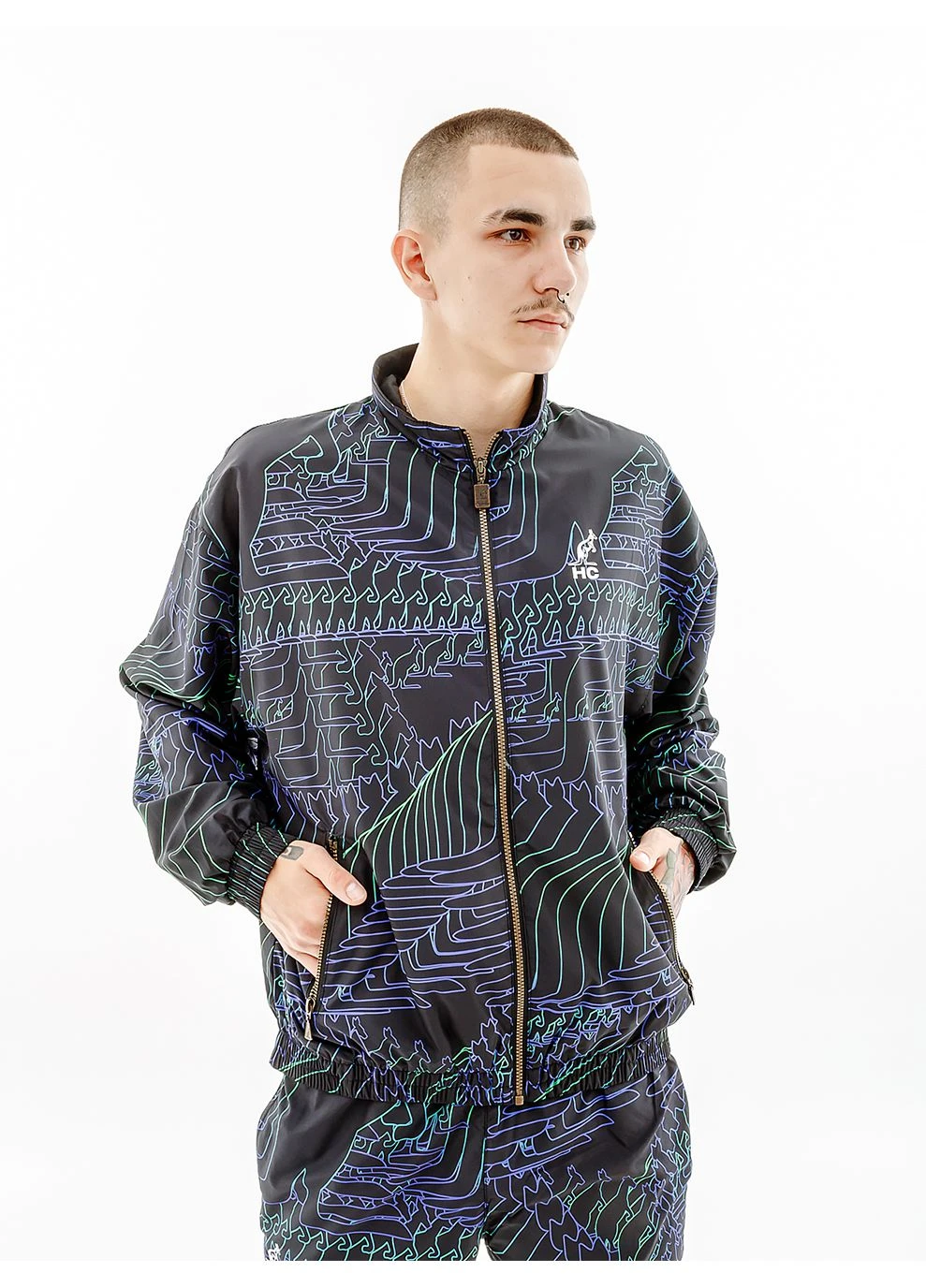 Комбінована демісезонна чоловіча куртка flowing smash jacket різнокольоровий Australian