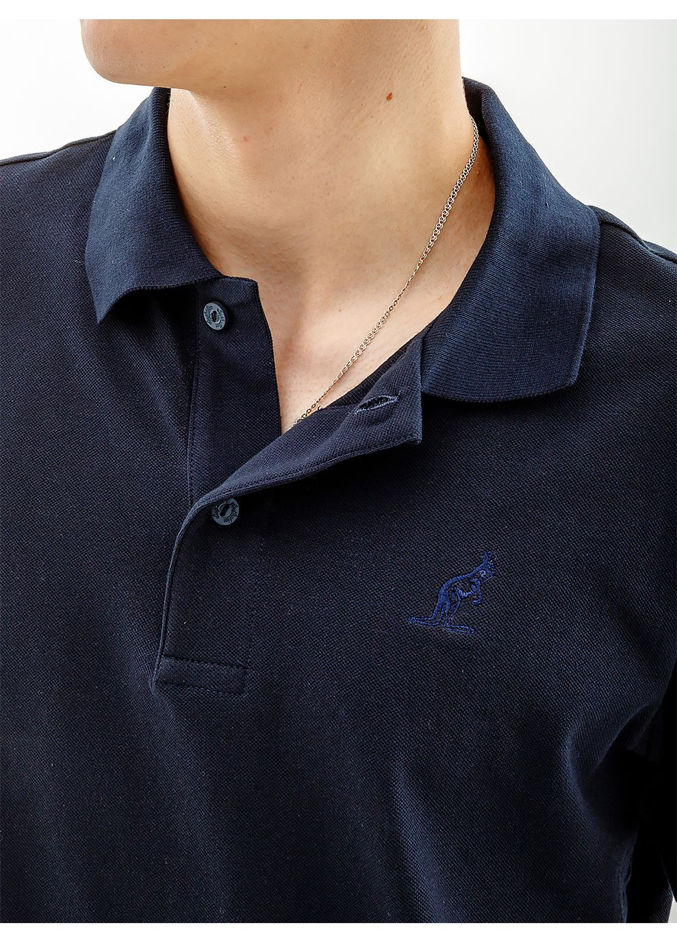 Синя чоловіча футболка easy pique' el polo r-fit синій Australian