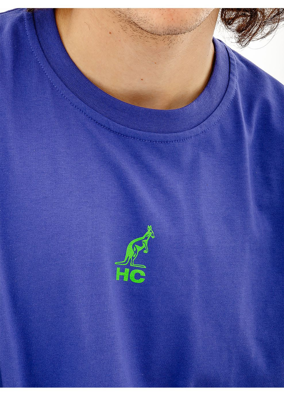 Синя чоловіча футболка zoom cotton tee синій Australian