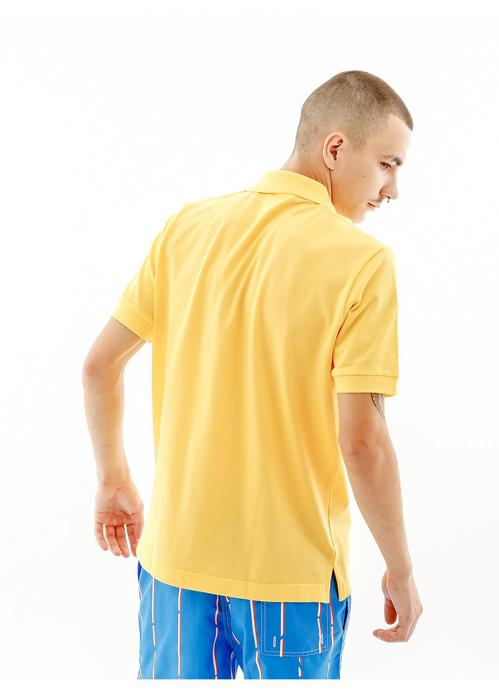 Желтая мужская футболка tape stripe polo club pique' жёлтый Australian
