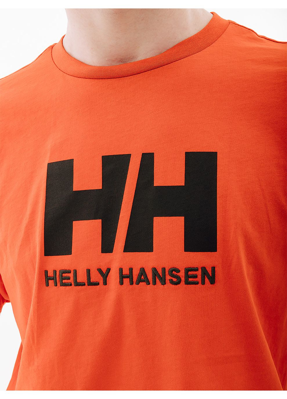 Оранжевая мужская футболка hh logo t-shirt оранжевый Helly Hansen