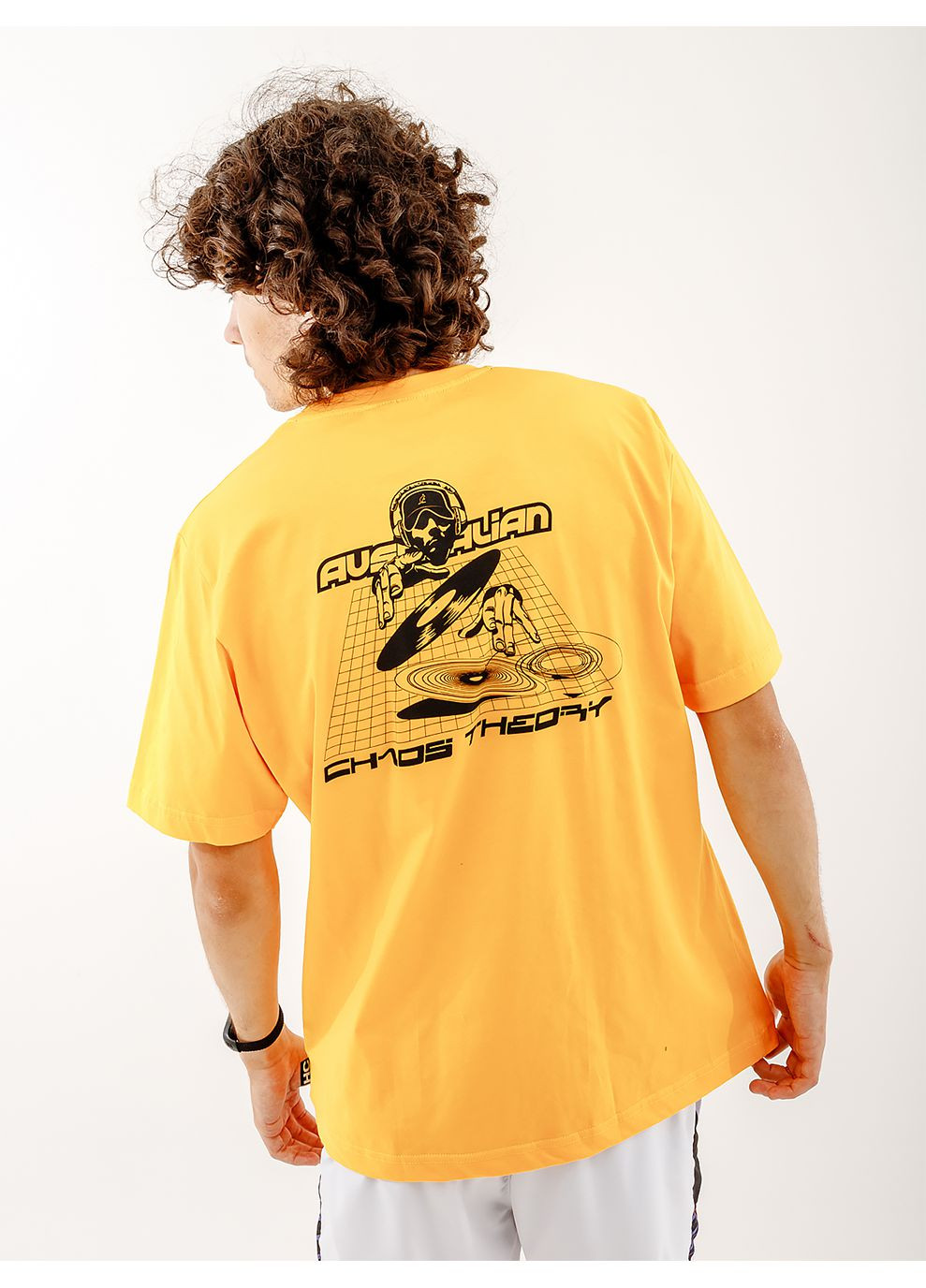 Жовта чоловіча футболка mixing chaos cotton t-shirt жовтий Australian