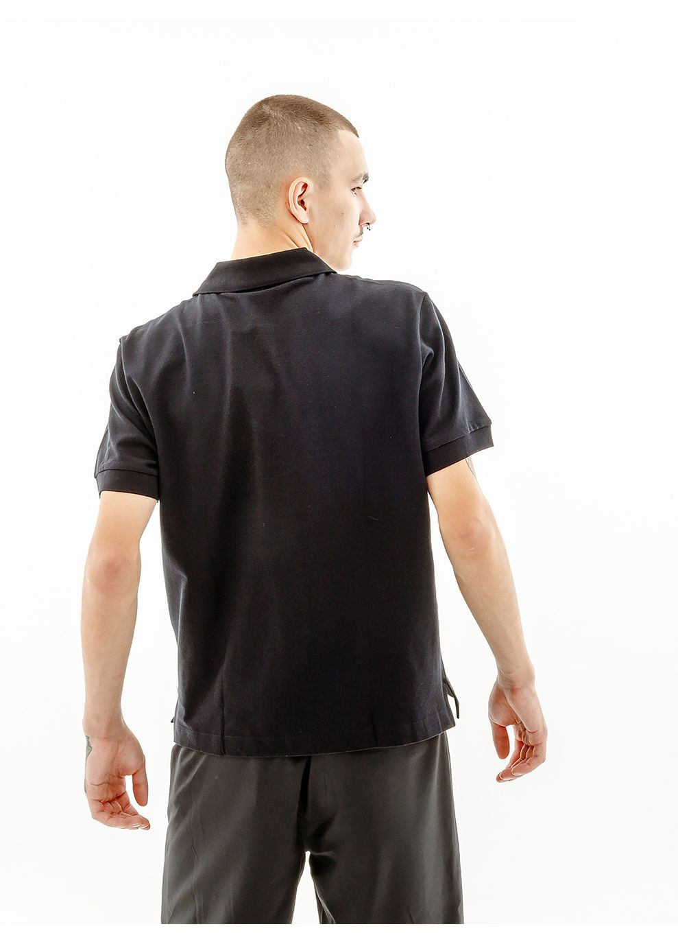 Черная мужская футболка easy pique' el polo r-fit черный Australian