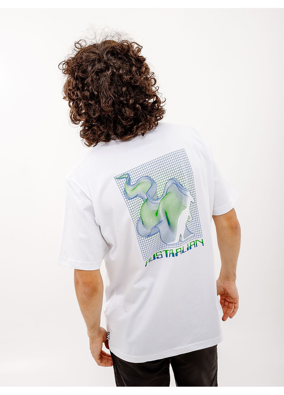 Синяя мужская футболка zoom cotton tee синий Australian