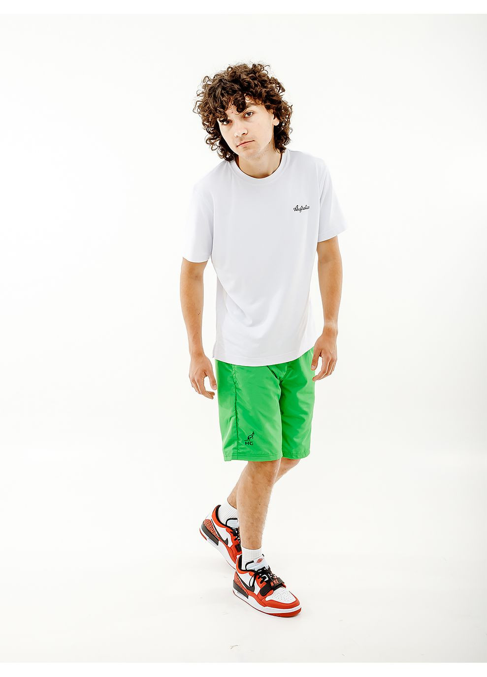 Біла чоловіча футболка easy tech pique' t-shirt r-fit білий Australian