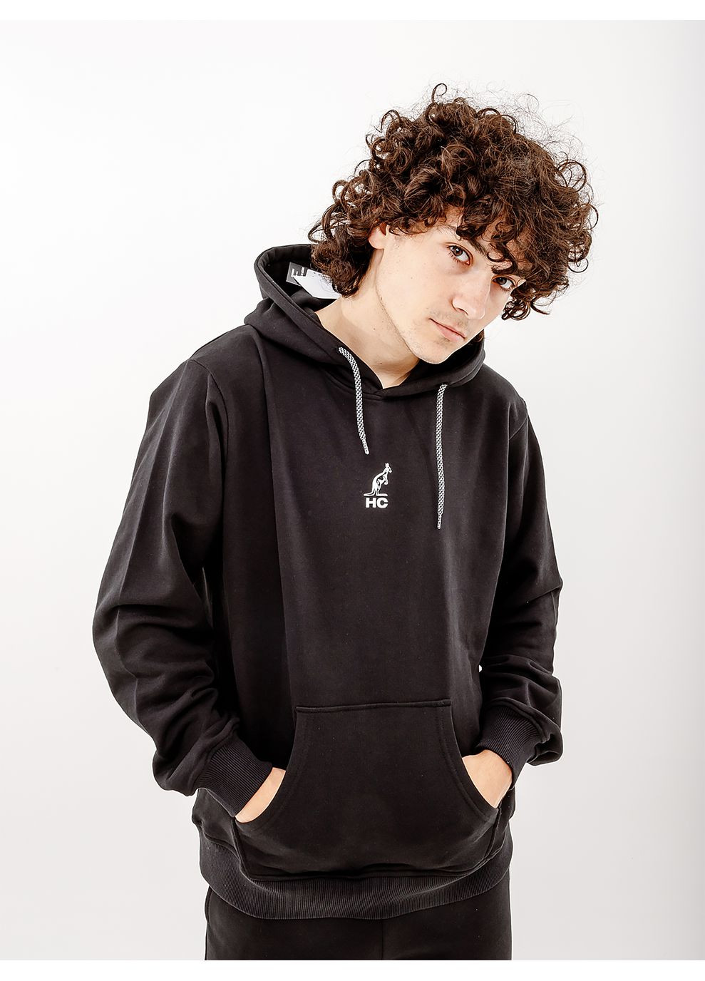 Мужское Худи PUNCH HOODIE FLEECE Черный Australian (268833556)