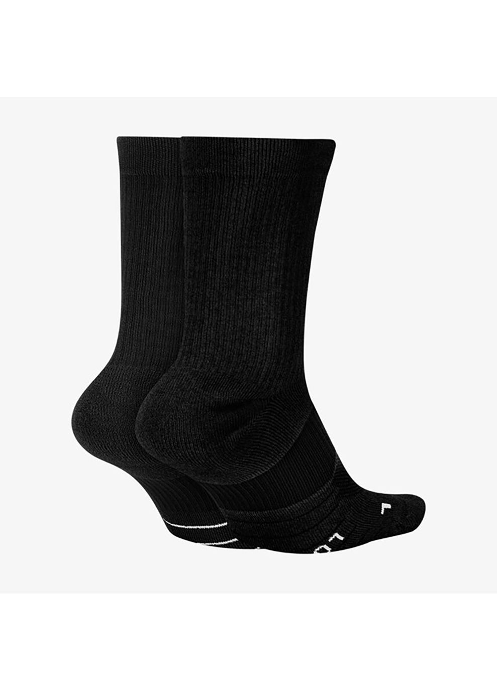 Чоловічі Шкарпетки U NK MLTPLIER CRW 2PR чорний Nike (268833259)