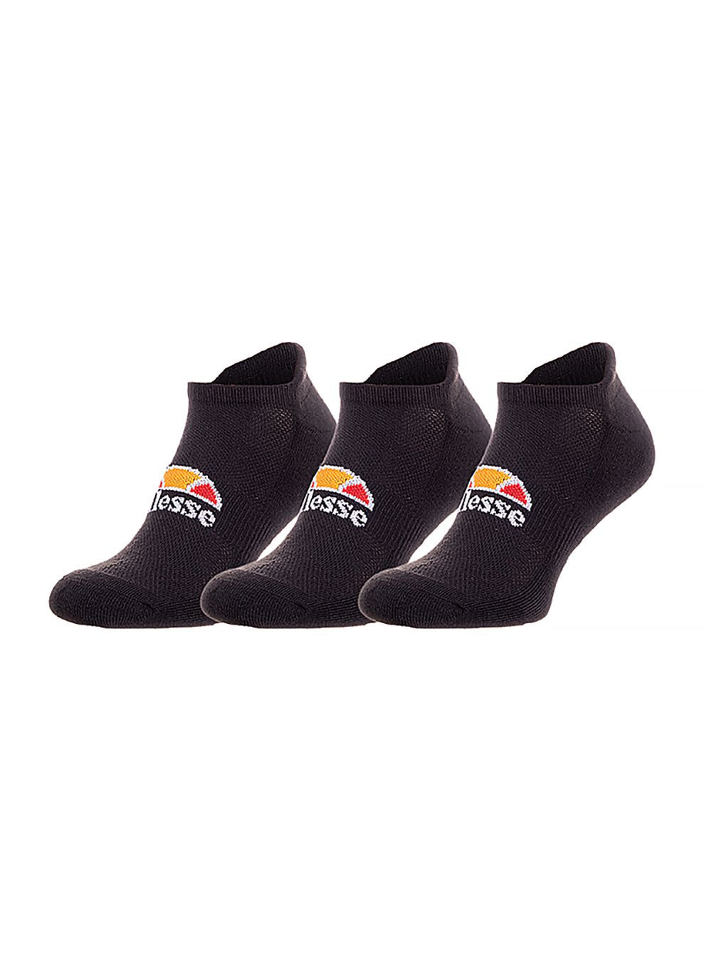 Чорні чоловічі шкарпетки rebi trainer liner чорний Ellesse однотонні (268833607)