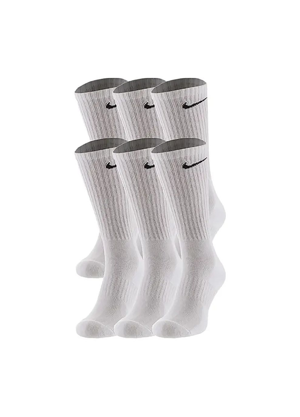 Чоловічі Шкарпетки U NK ED PLS CSH CRW 6PR - 132 білий Чол Nike (268833669)