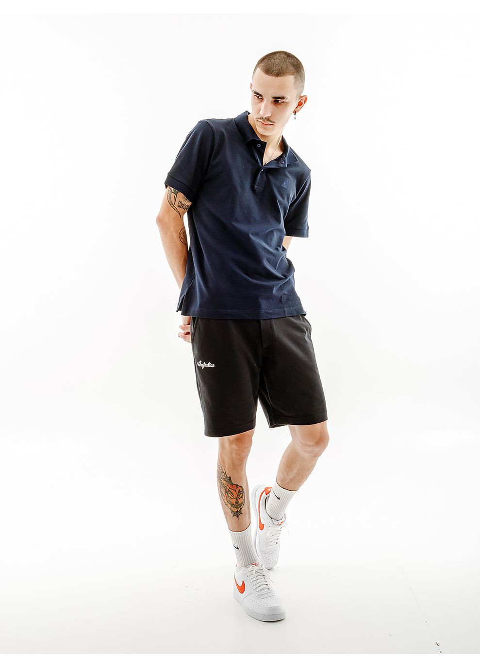 Чоловічі Шорти F-PIQUE' SHORT CLUB Чорний Australian (268833571)