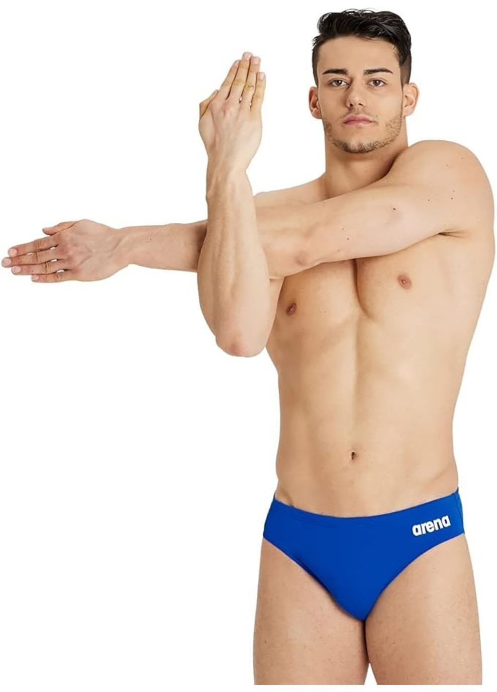 Мужские голубые спортивные плавки-слипы team swim briefs solid голубой муж Arena