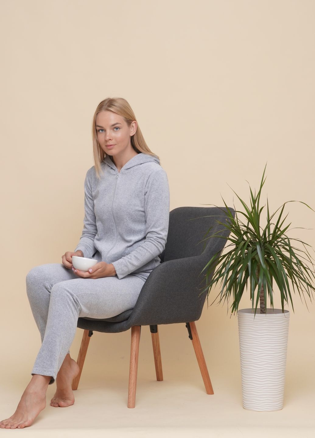 Серая пижама Modena MOD K046-3