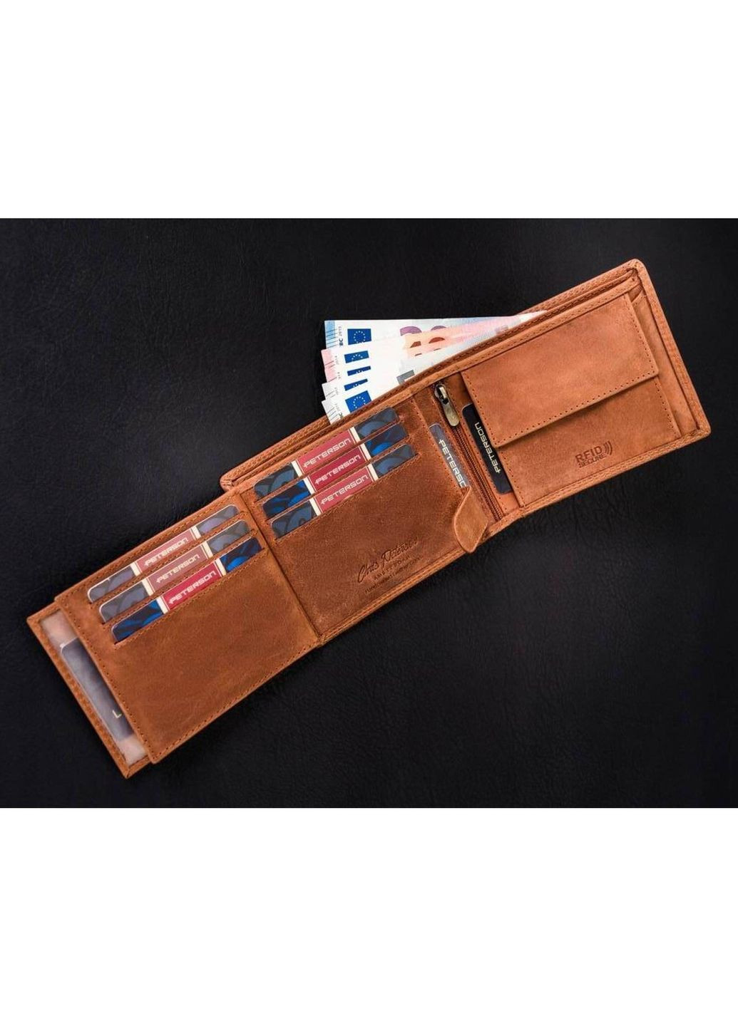 Шкіряне чоловіче портмоне Peterson (269266693)