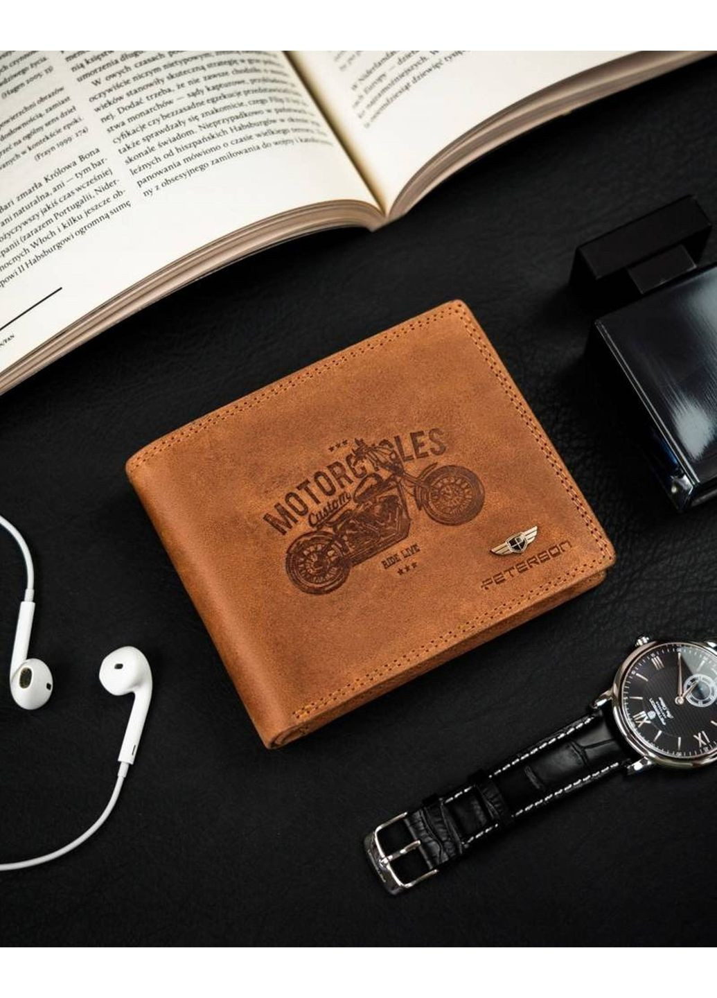 Шкіряне чоловіче портмоне Peterson (269266693)