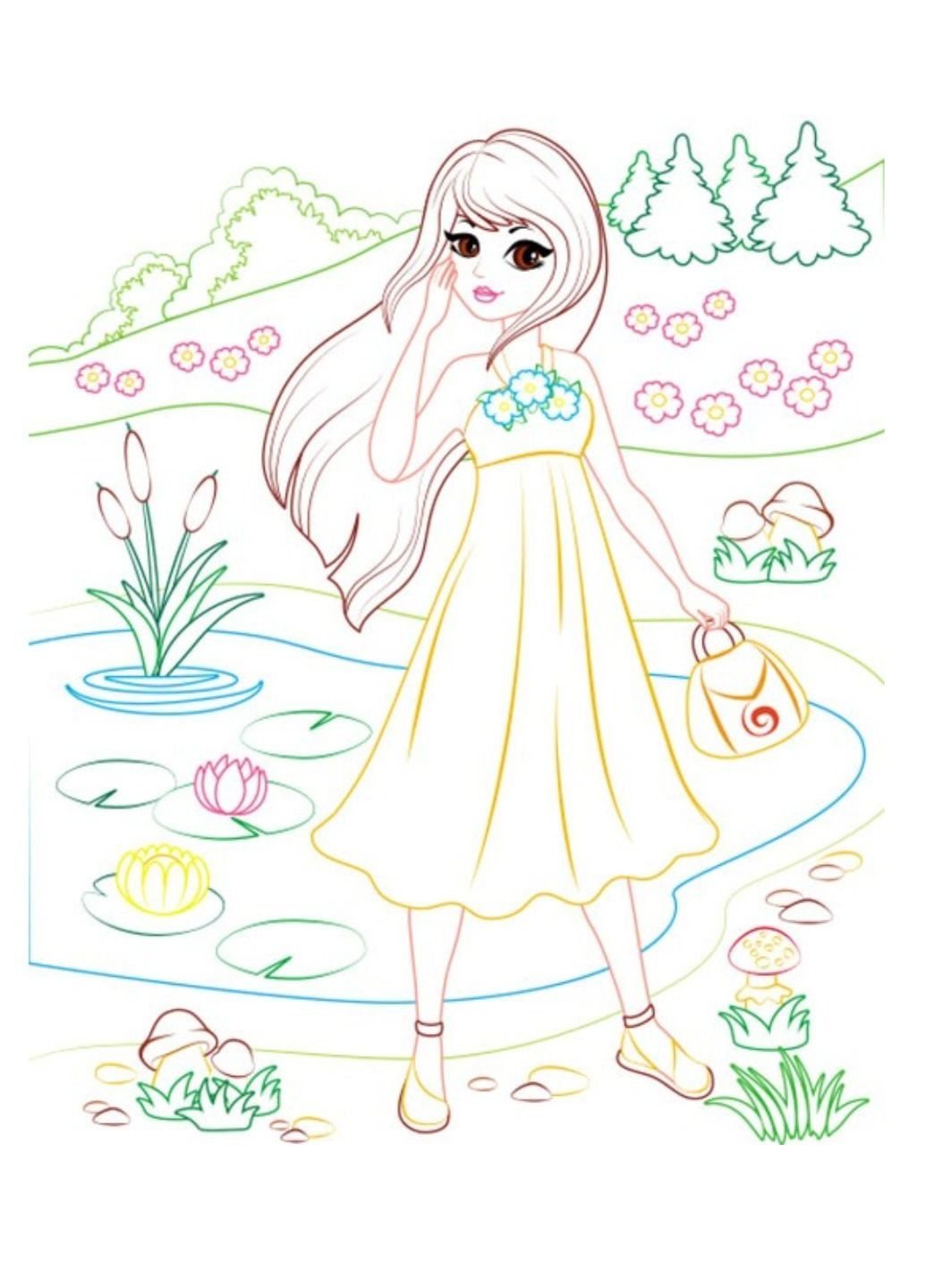 Велика розмальовка для дівчаток. Збірка розмальовок Пегас (268982561)