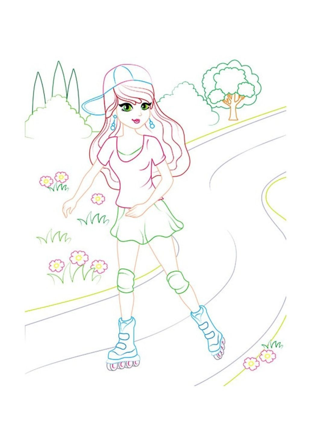 Велика розмальовка для дівчаток. Збірка розмальовок Пегас (268982561)