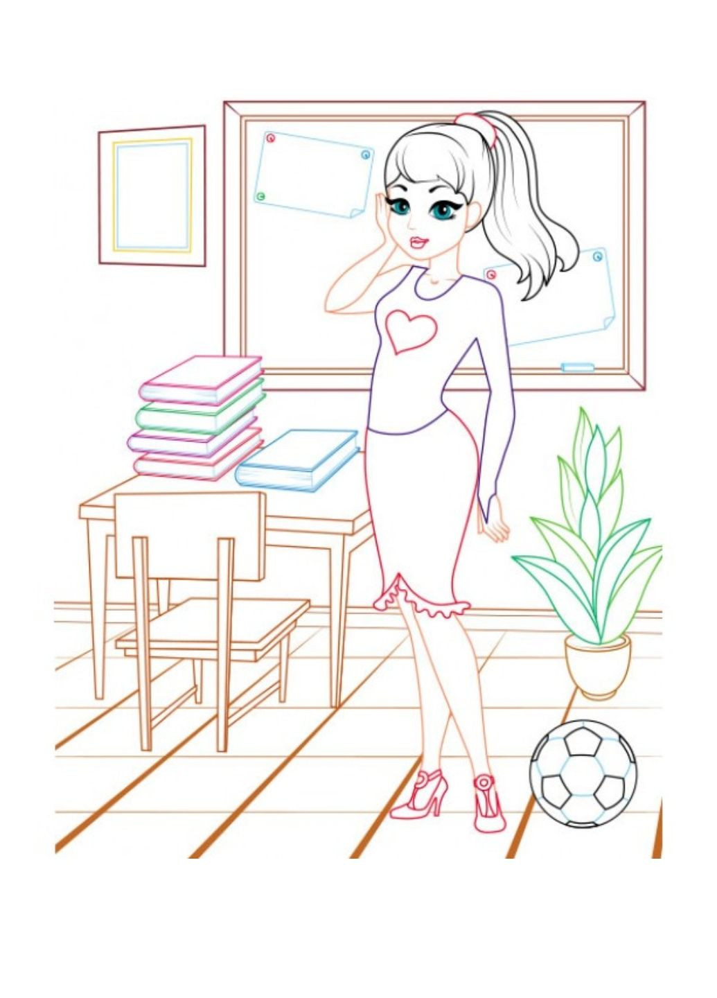 Велика розмальовка для дівчаток. Збірка розмальовок Пегас (268982561)