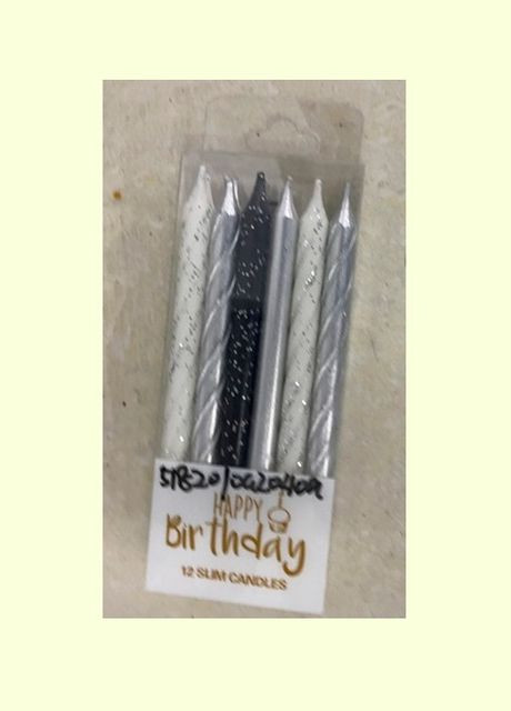 Свечи для торта 12шт/наб 4.6*11.5см Home (268910023)