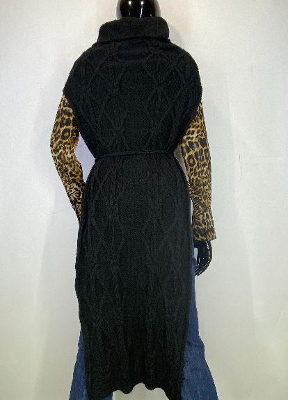Черное кэжуал платье Poustovit однотонное